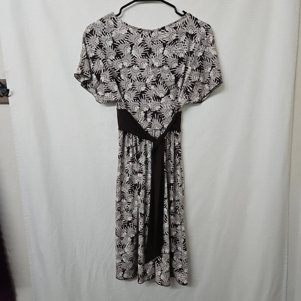 Wowmns Sz Small Y2K Forever 21 Babydoll Dress Brown Stretch Retro Hippie - Picture 4 of 7